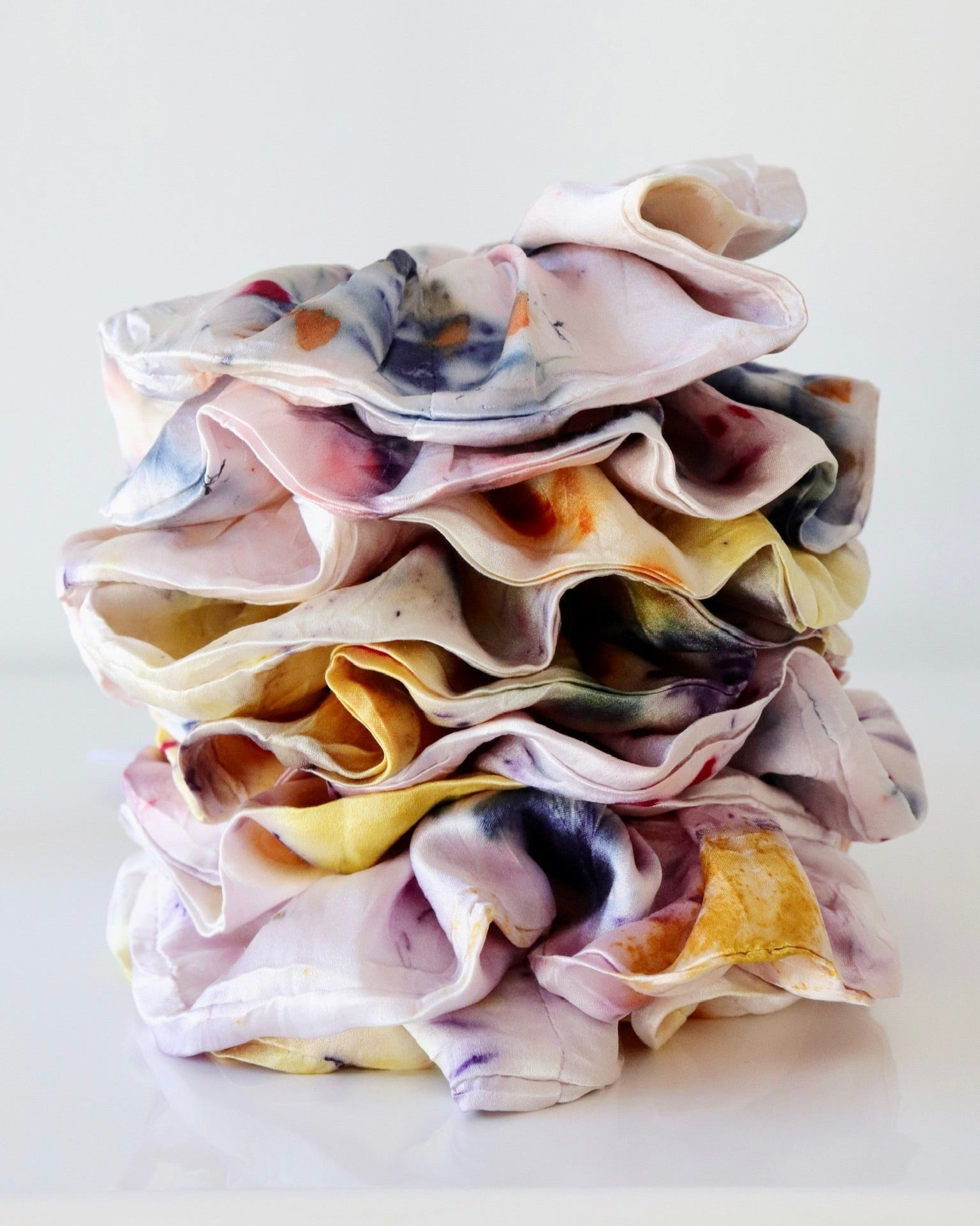Botanically Dyed Silk Hair Scrunchie