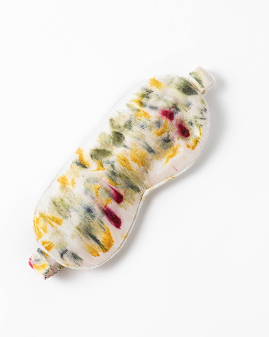 Abstract Botanically Dyed Silk Sleep Mask