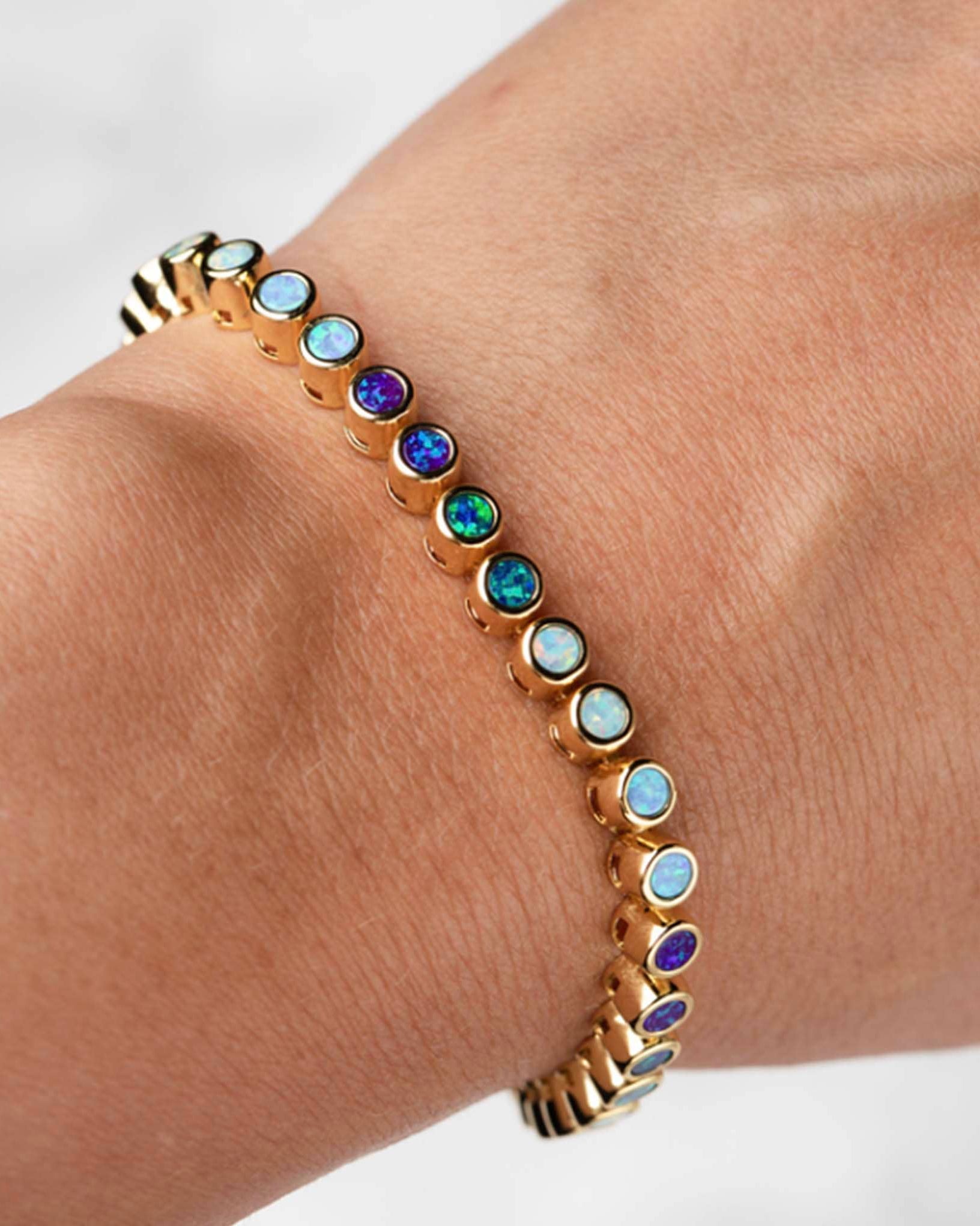 Opal Ombre Tennis Bracelet