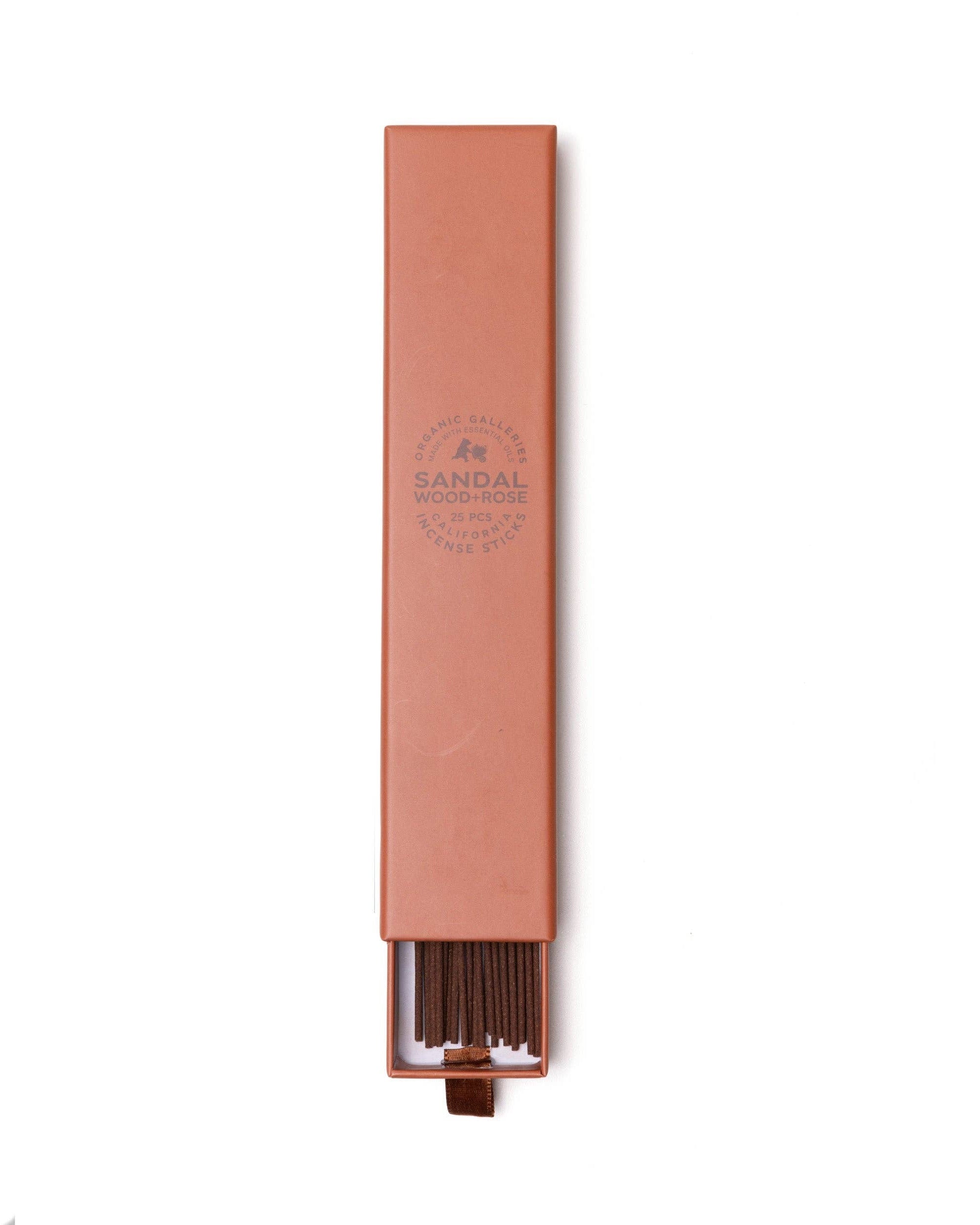 Sandalwood + Rose Aromatherapy Incense Sticks