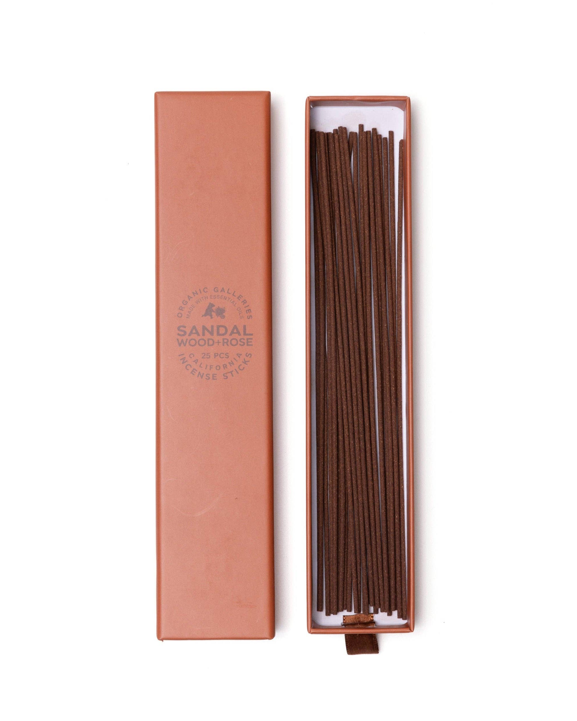 Sandalwood + Rose Aromatherapy Incense Sticks