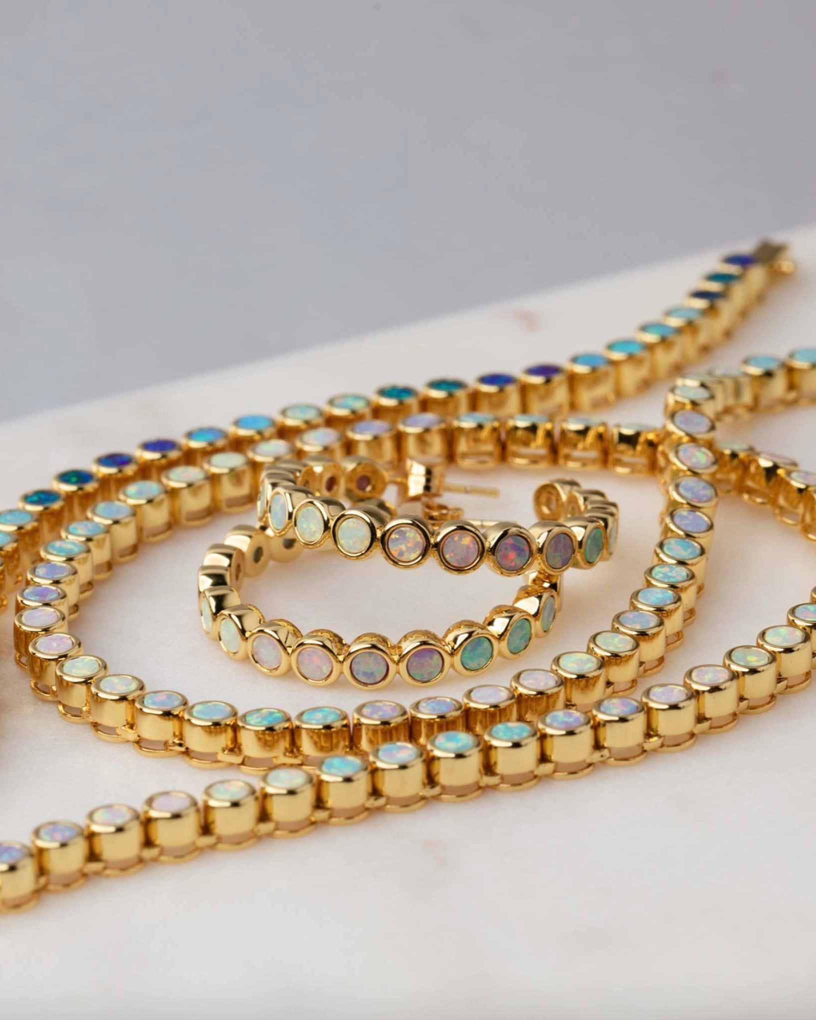 Opal Ombre Tennis Nekcklace