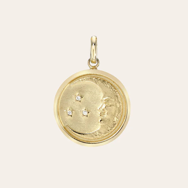 Moon Medallion Charm