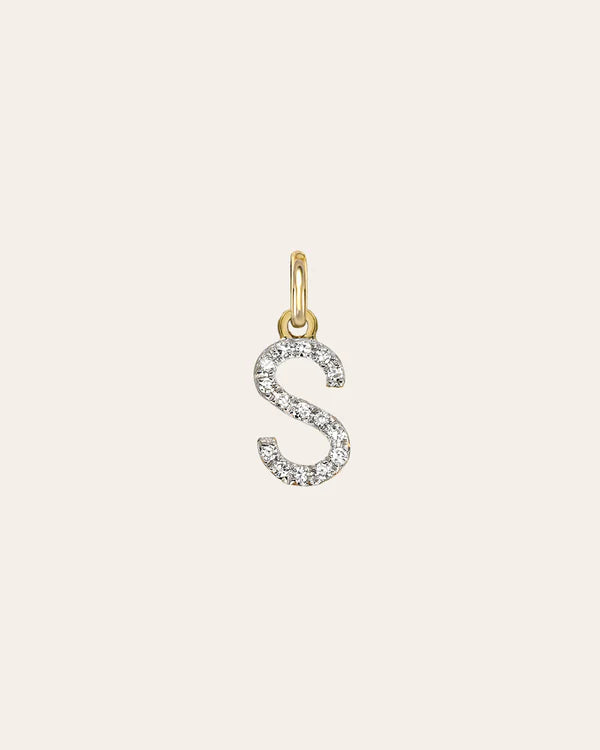 Diamond Initial Pendant