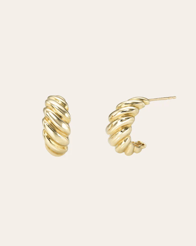 Small Croissant Stud (single)