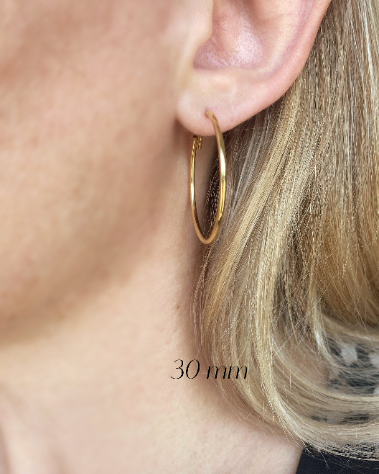Endless Hoop Earrings- Charm Bar