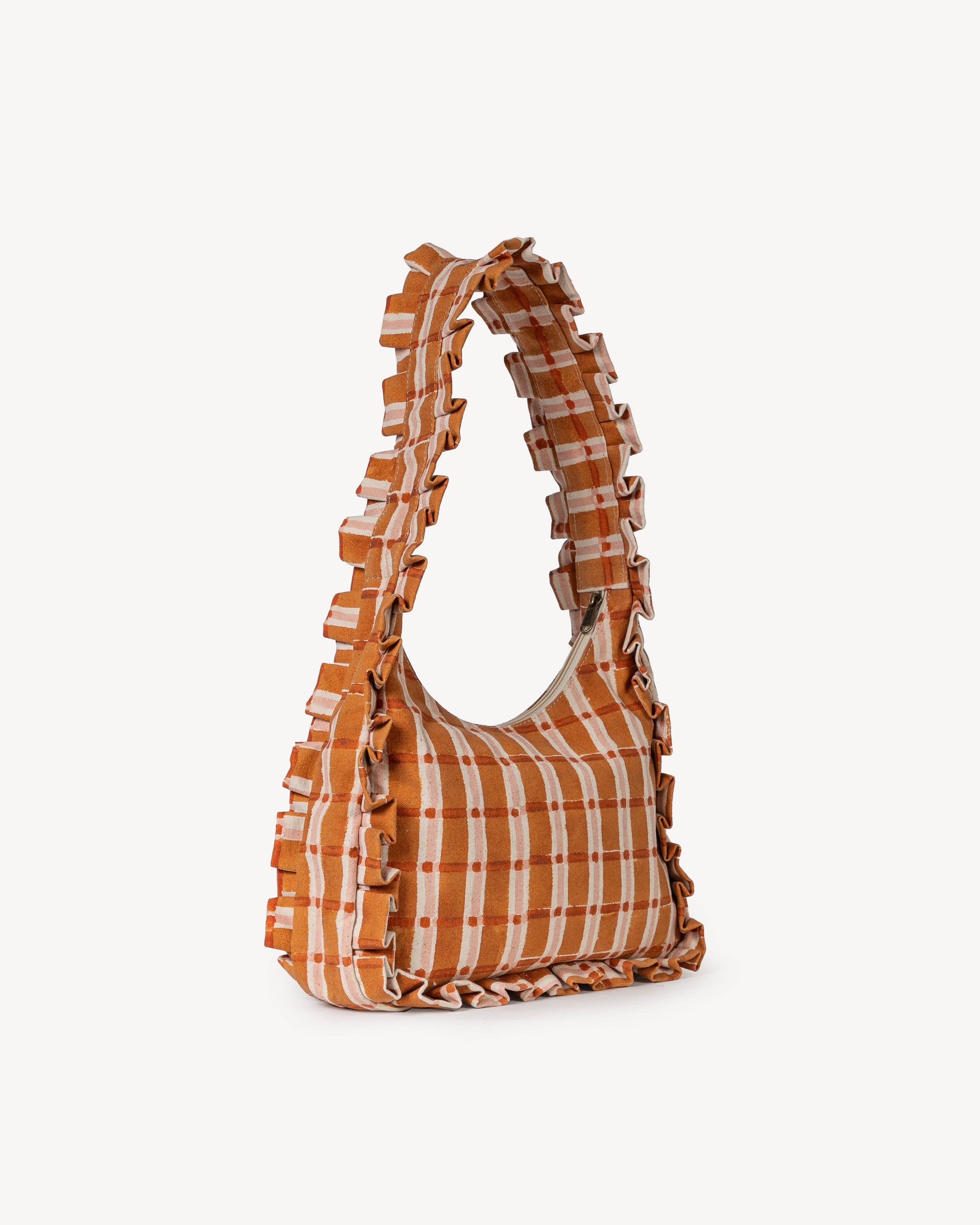 Momo Shoulder Bag - Ember Plaid
