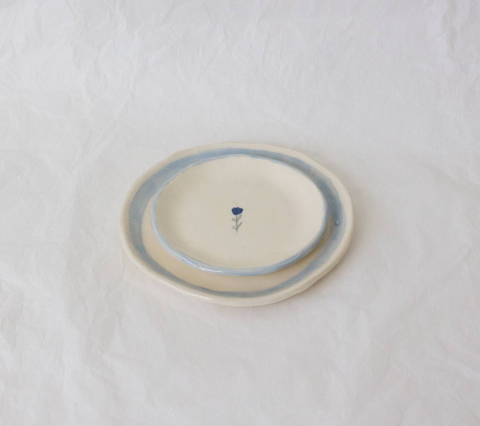 Periwinkle Tulip Ring Dish