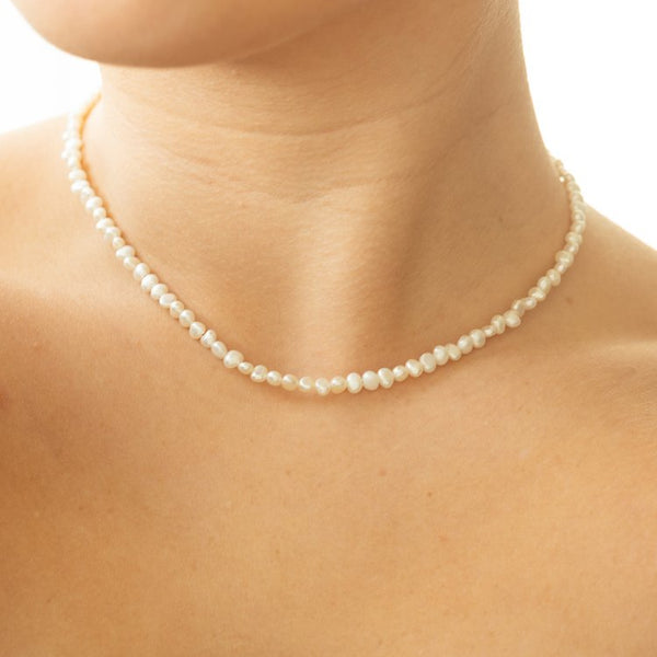 Mini Pearl Necklace- Charmbar