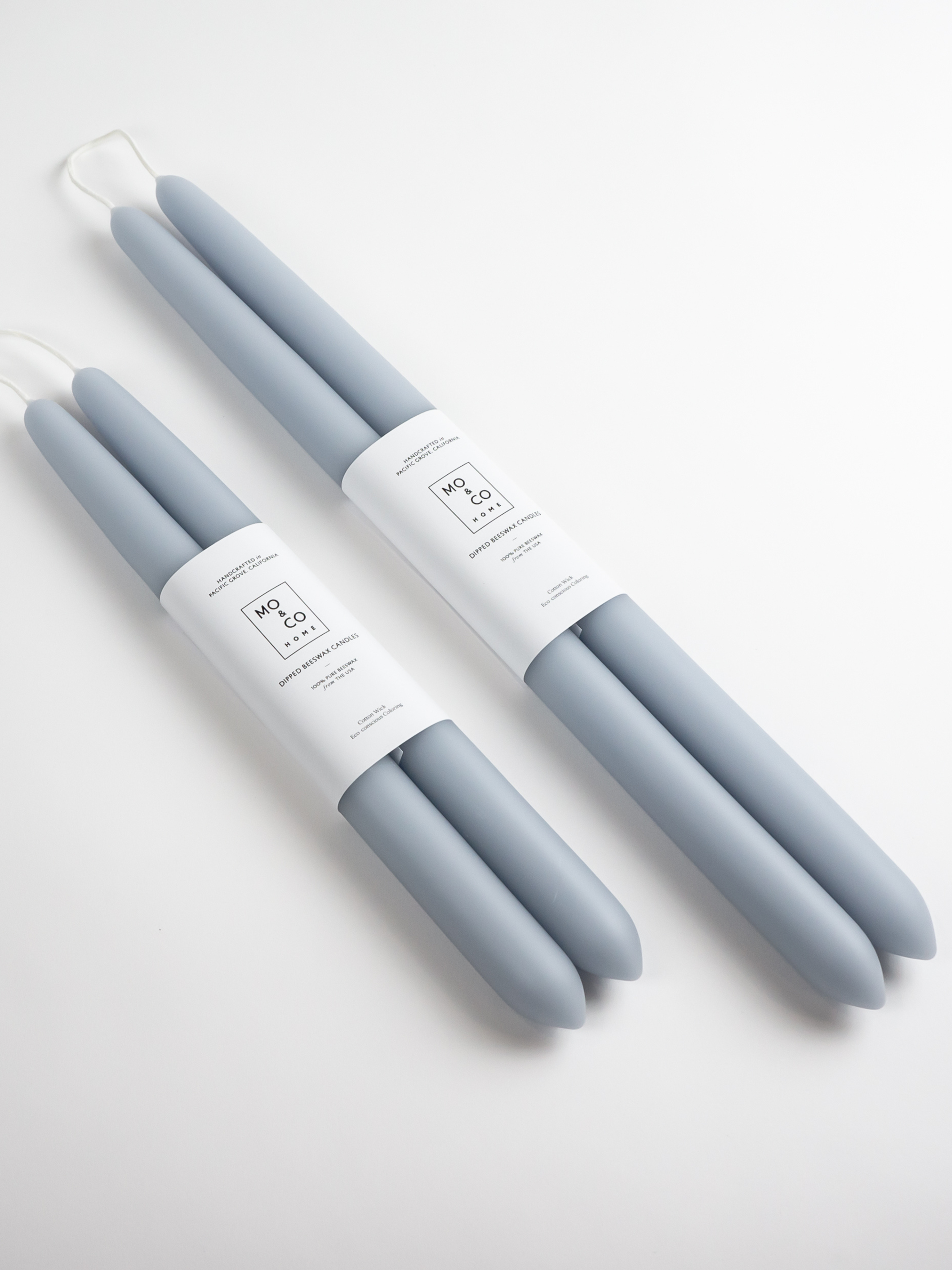Bluebell | Dipped Beeswax Taper Candles | All Natural