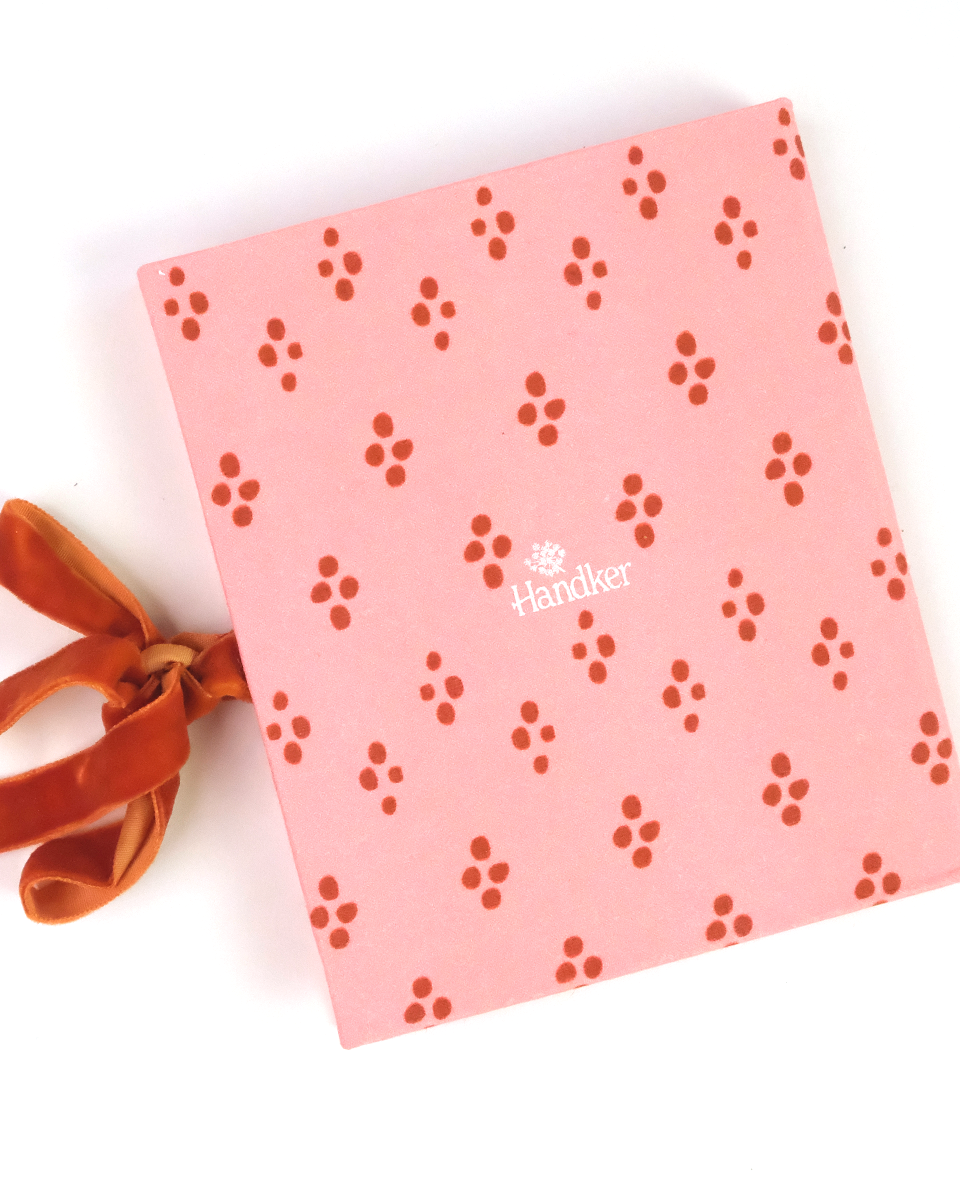 Pink Dottie Fabric Frame Album