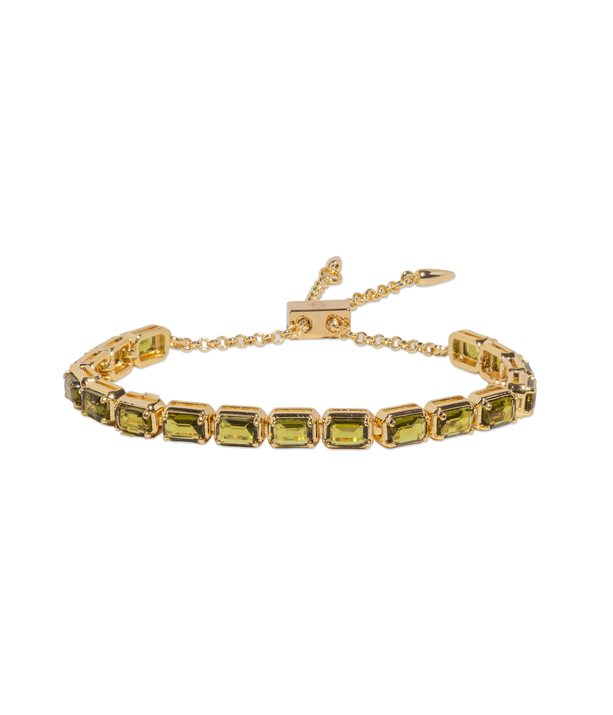 Liza Slider Bracelet in Olivine