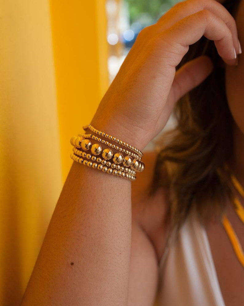 Gold Bead Bracelet