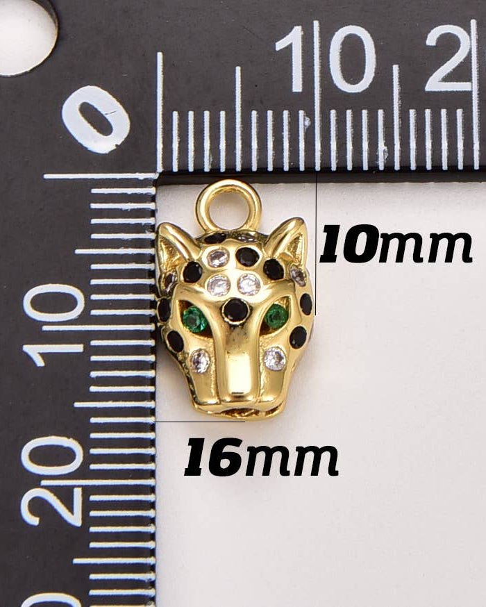 Leopard Head Charm