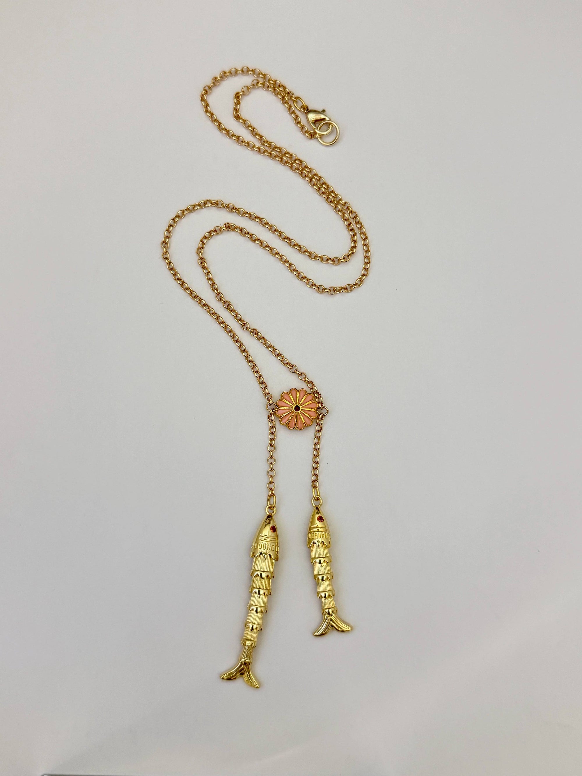 Double fish Necklace