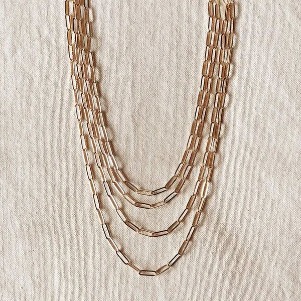 Large Paperclip Chain Necklace- Charmbar