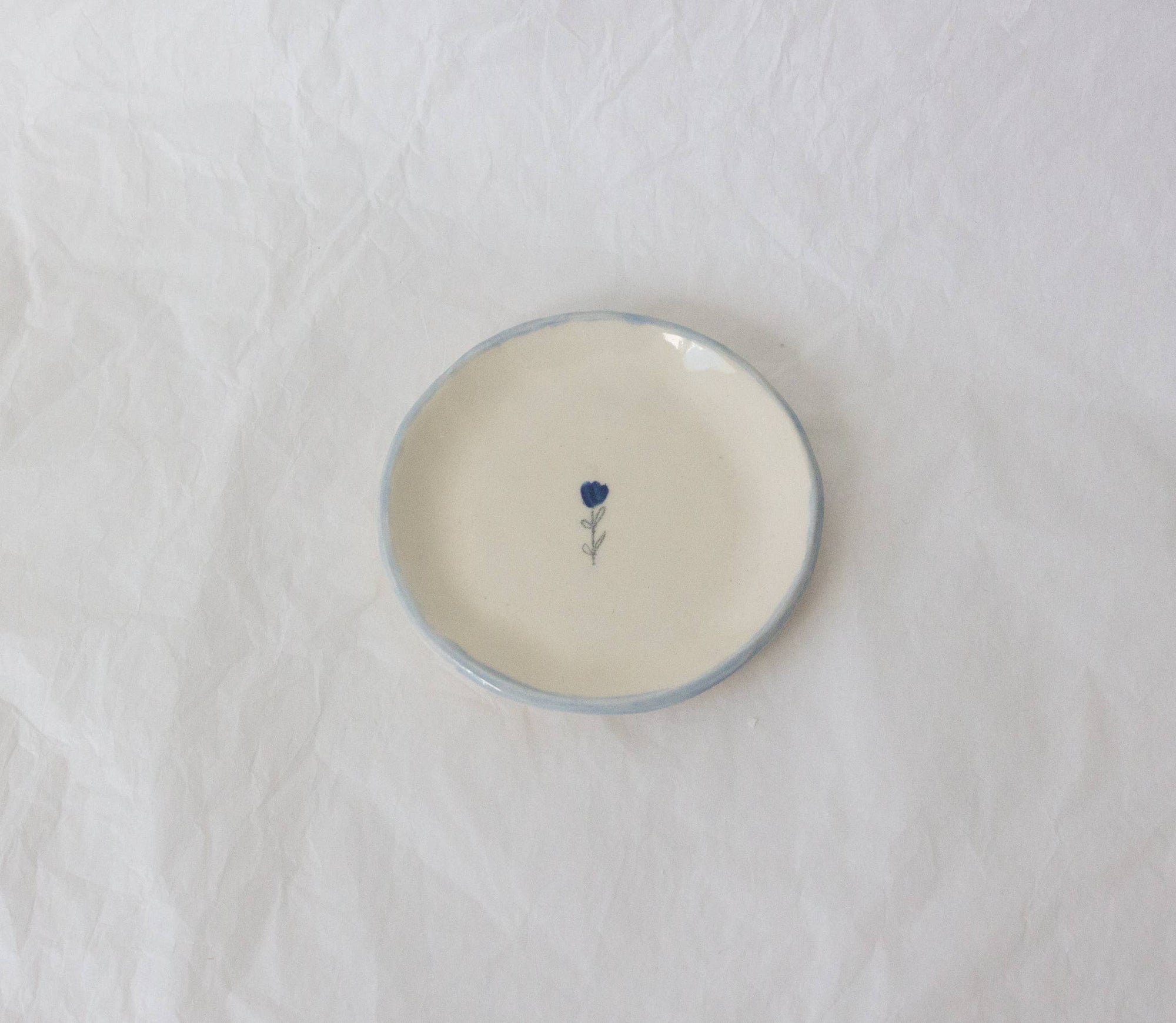 Periwinkle Tulip Ring Dish