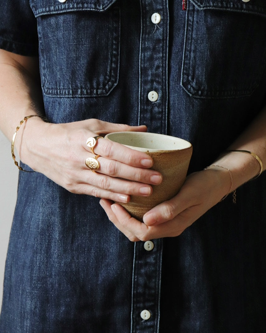 Slinky Gold Herringbone Chain Bracelet