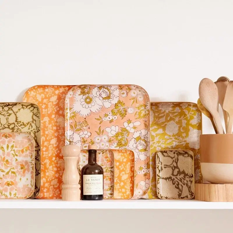 Floral Tray - Petunia Pink