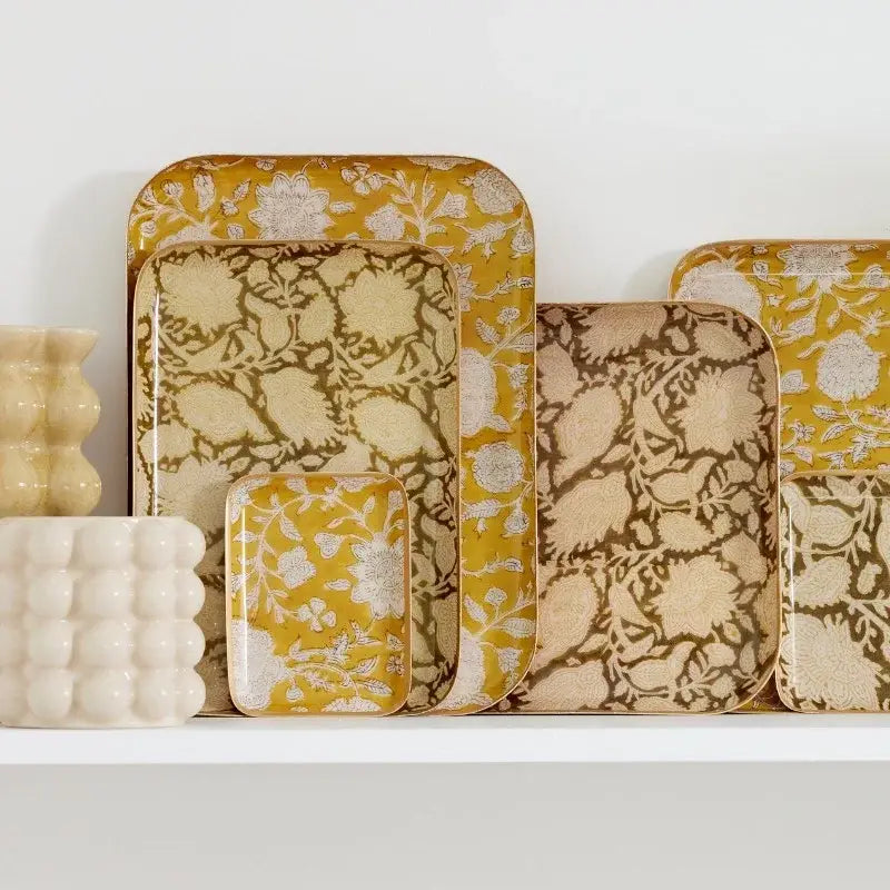 Floral Tray - Tupia Absynthe