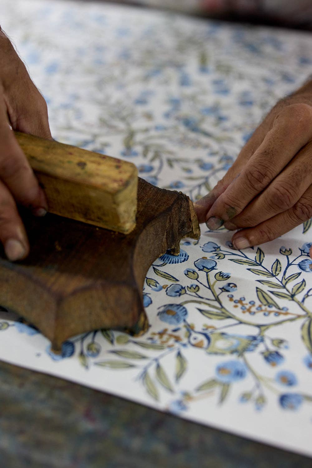 Hand Block Printed Gift Bags (Small) - Blue Stone Refresh