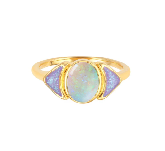 Opal Inlay Warrior Ring