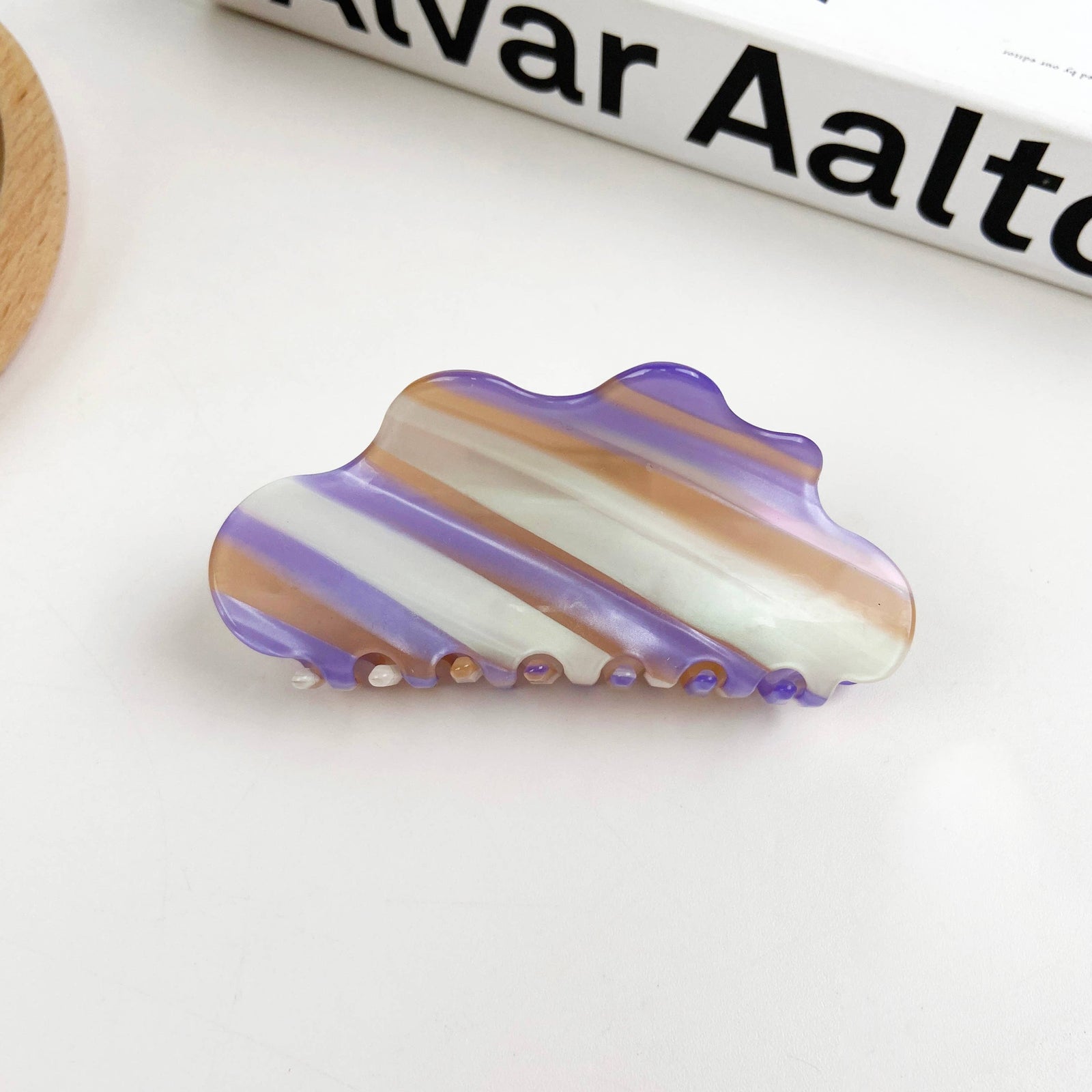 Colorful Cloud Acetate Claw Clip