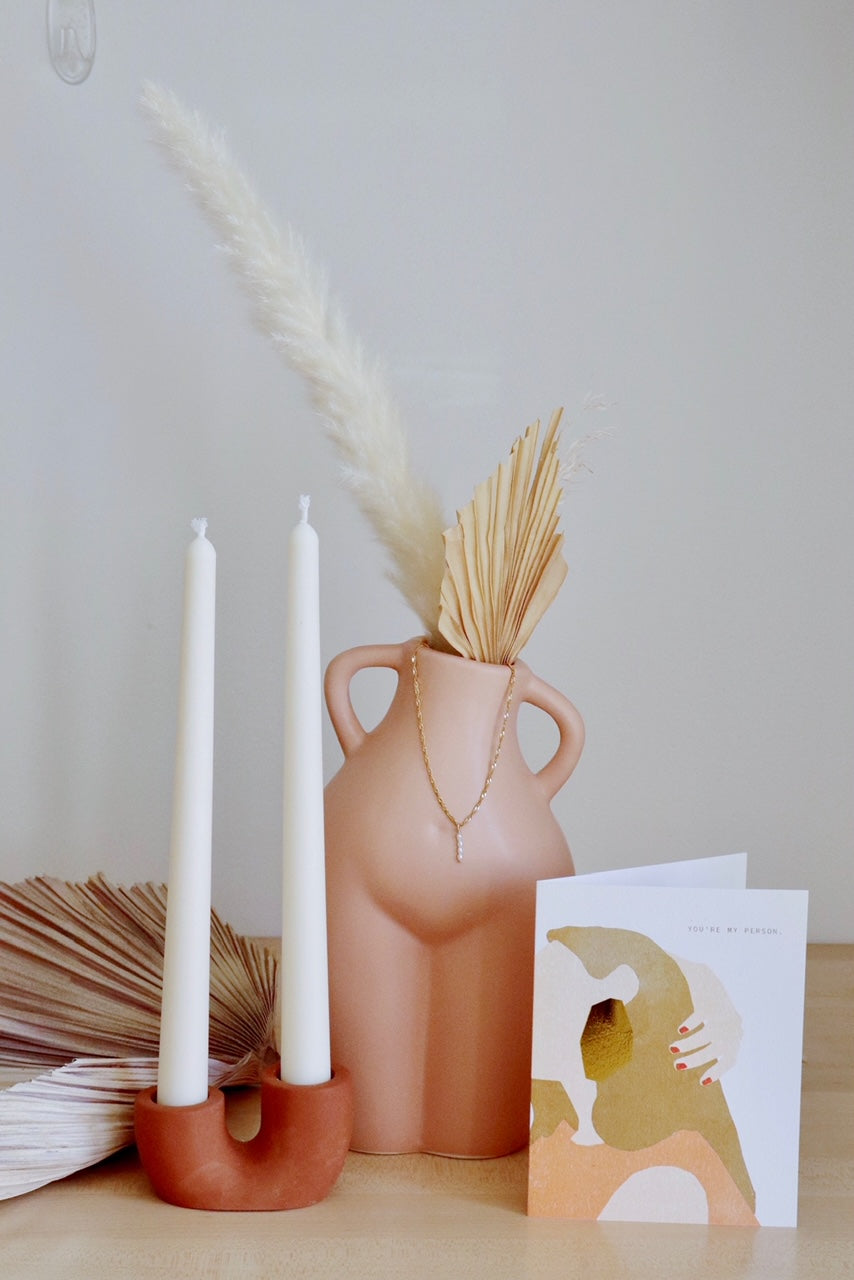 Natural Soy Tapered Candle