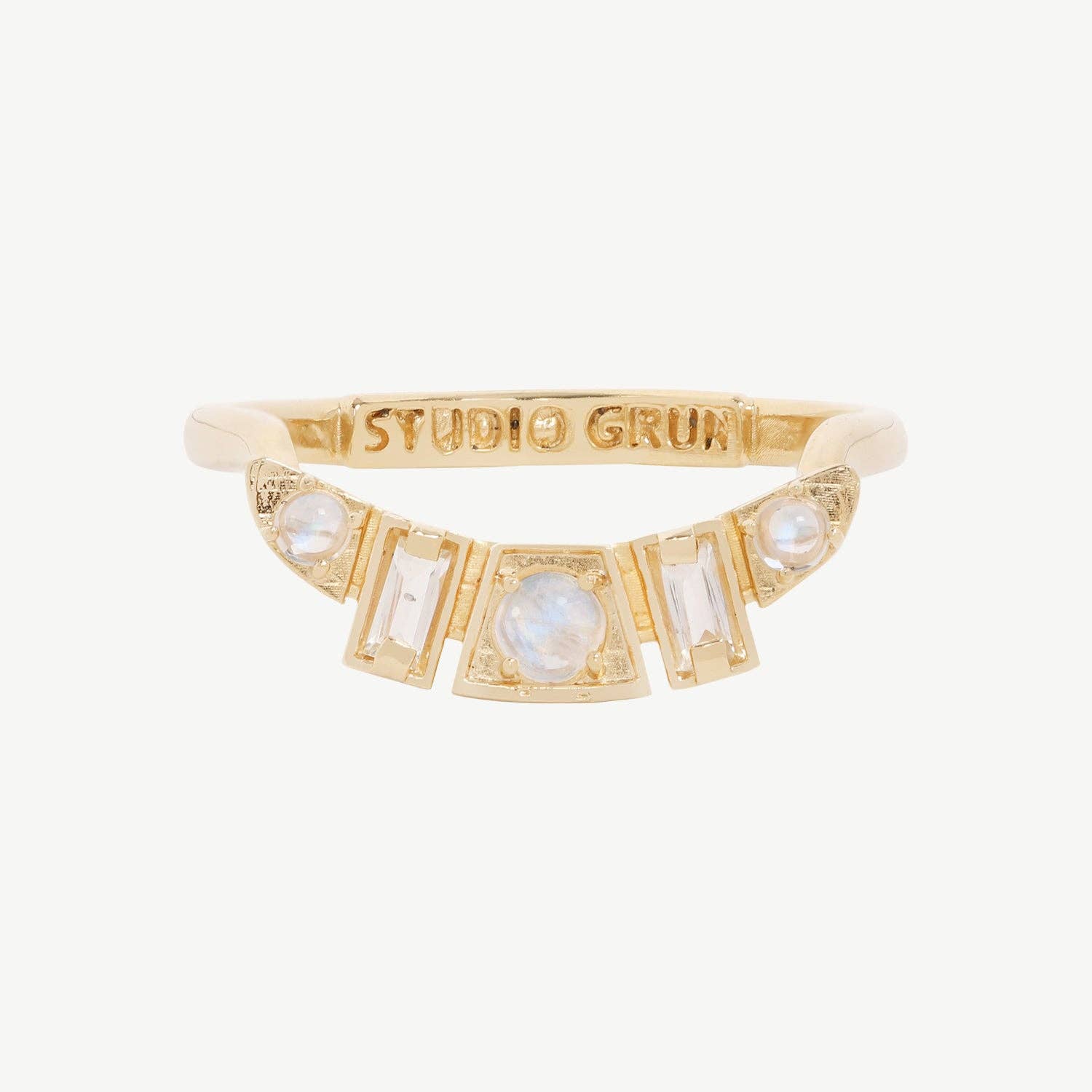 Sunny Ring in Moonstone + Topaz