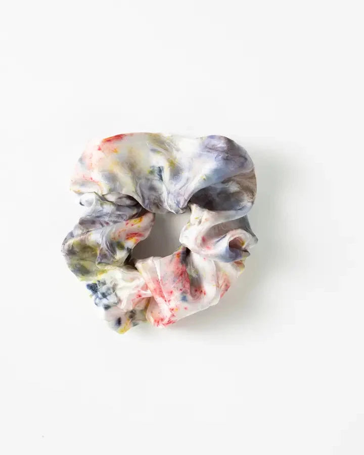Botanically Dyed Silk Hair Scrunchie