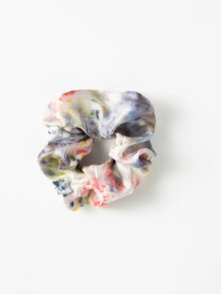 Botanically Dyed Silk Hair Scrunchie