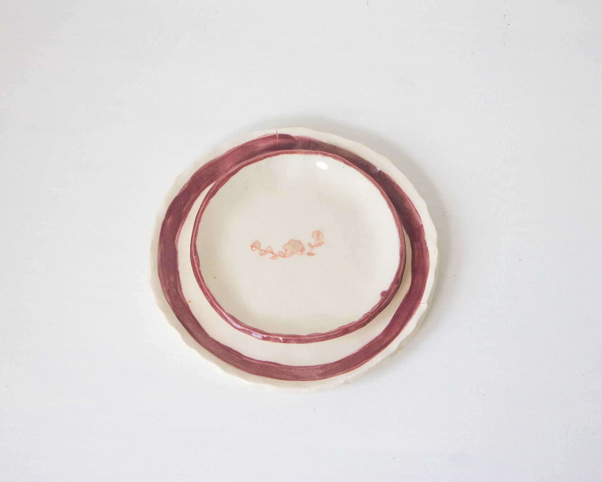 Hyacinth Ring Dish- Raspberry