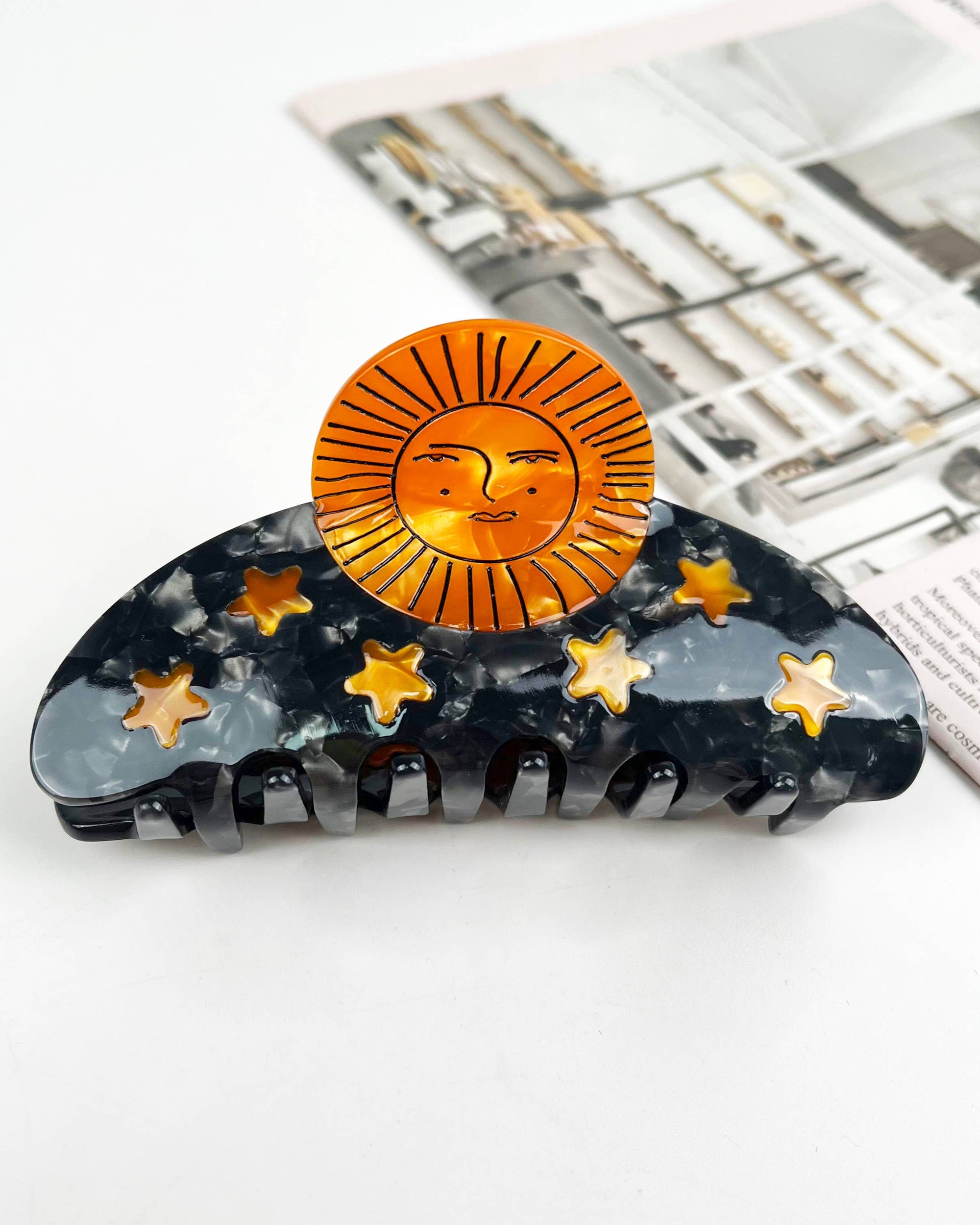 Sun Claw Clip Moon Hair Clips