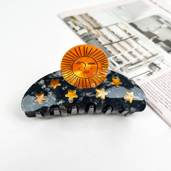 Sun Claw Clip Moon Hair Clips