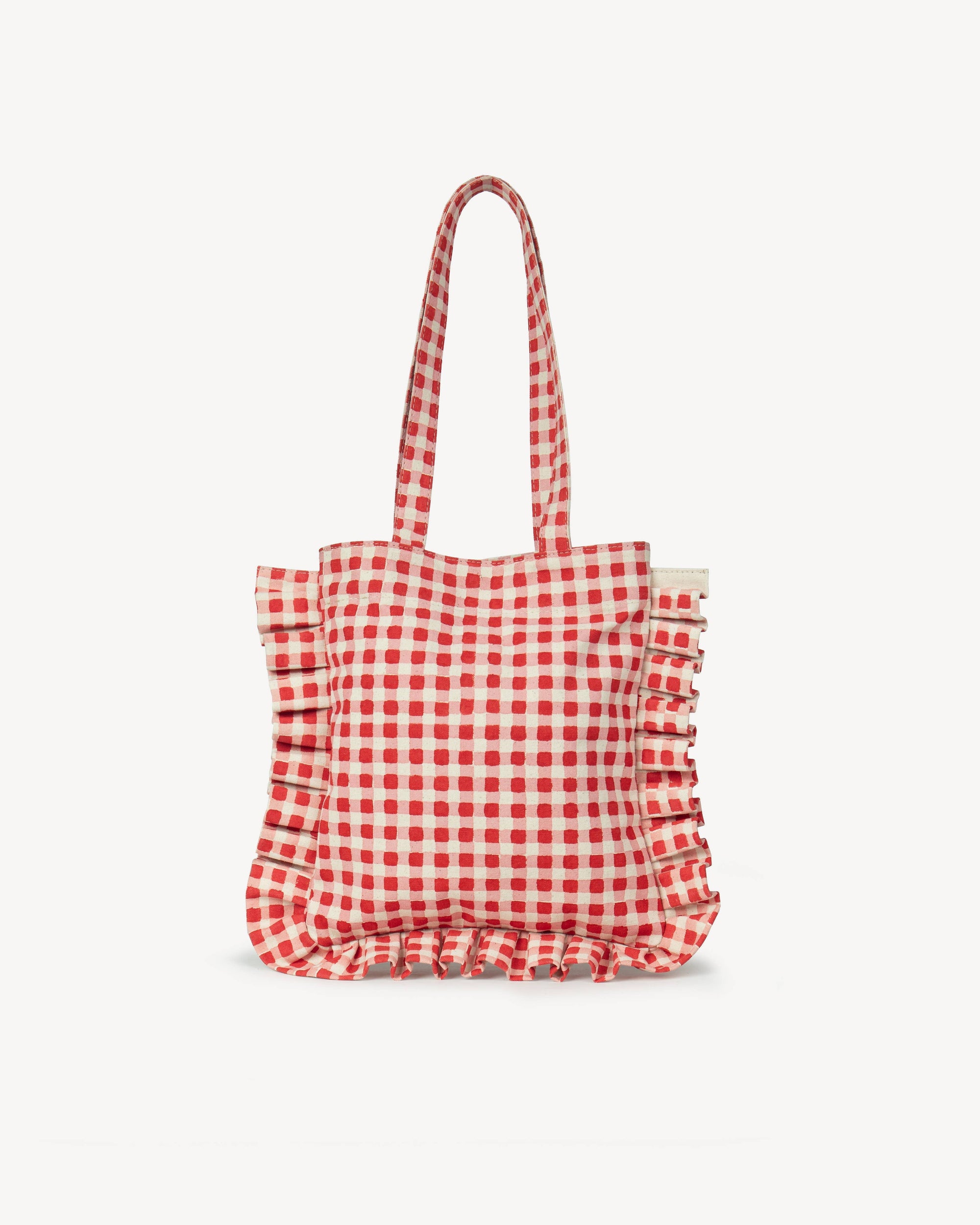 Momo Tote - Tomato Gingham