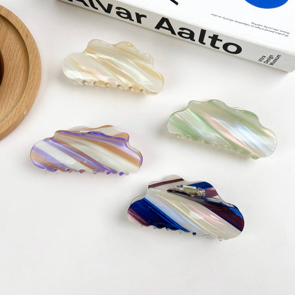 Colorful Cloud Acetate Claw Clip