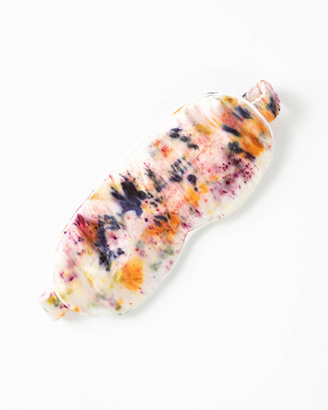 Abstract Botanically Dyed Silk Sleep Mask