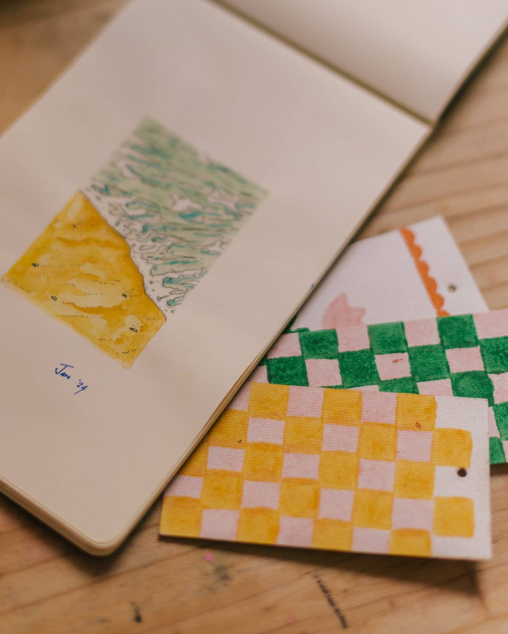 BLOK PARTI Block Printing Kit - Tulip Print Stationery Set