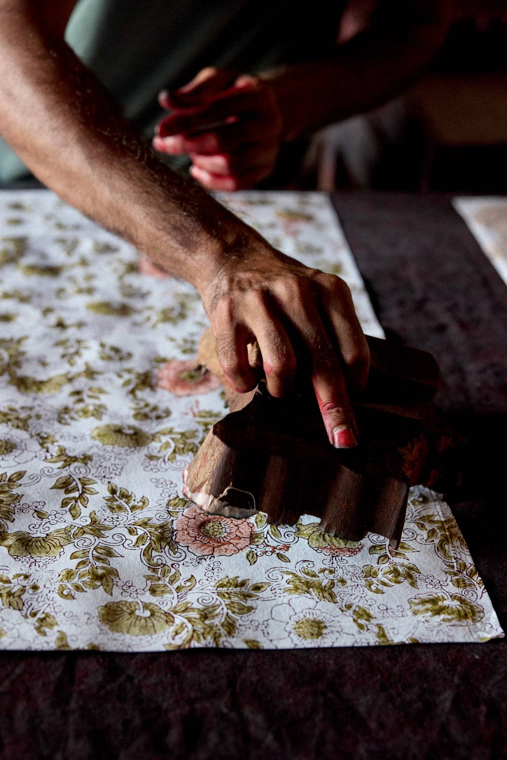 Hand Block Printed Gift Bags (Large) - Terracotta