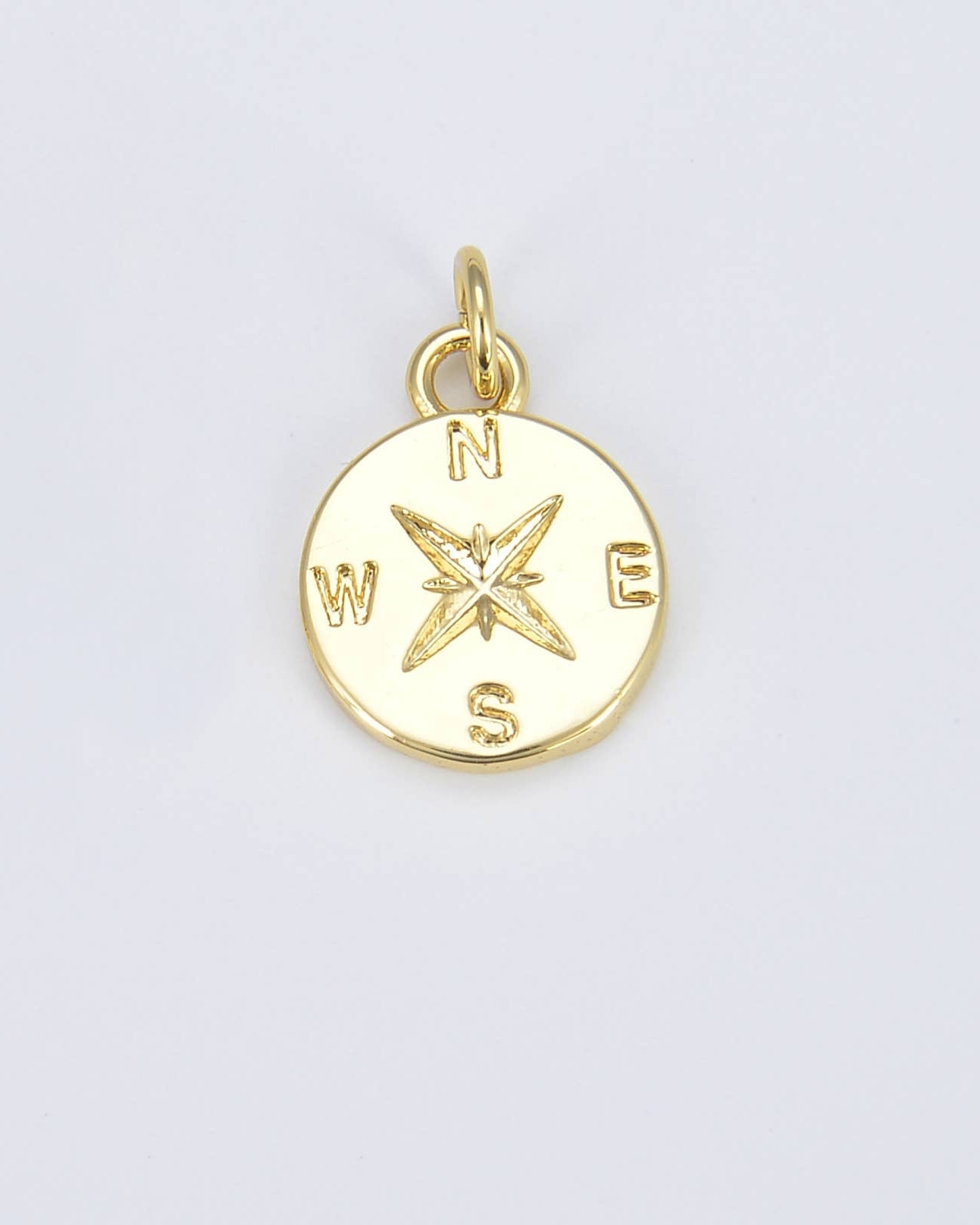 Compass Coin Charm