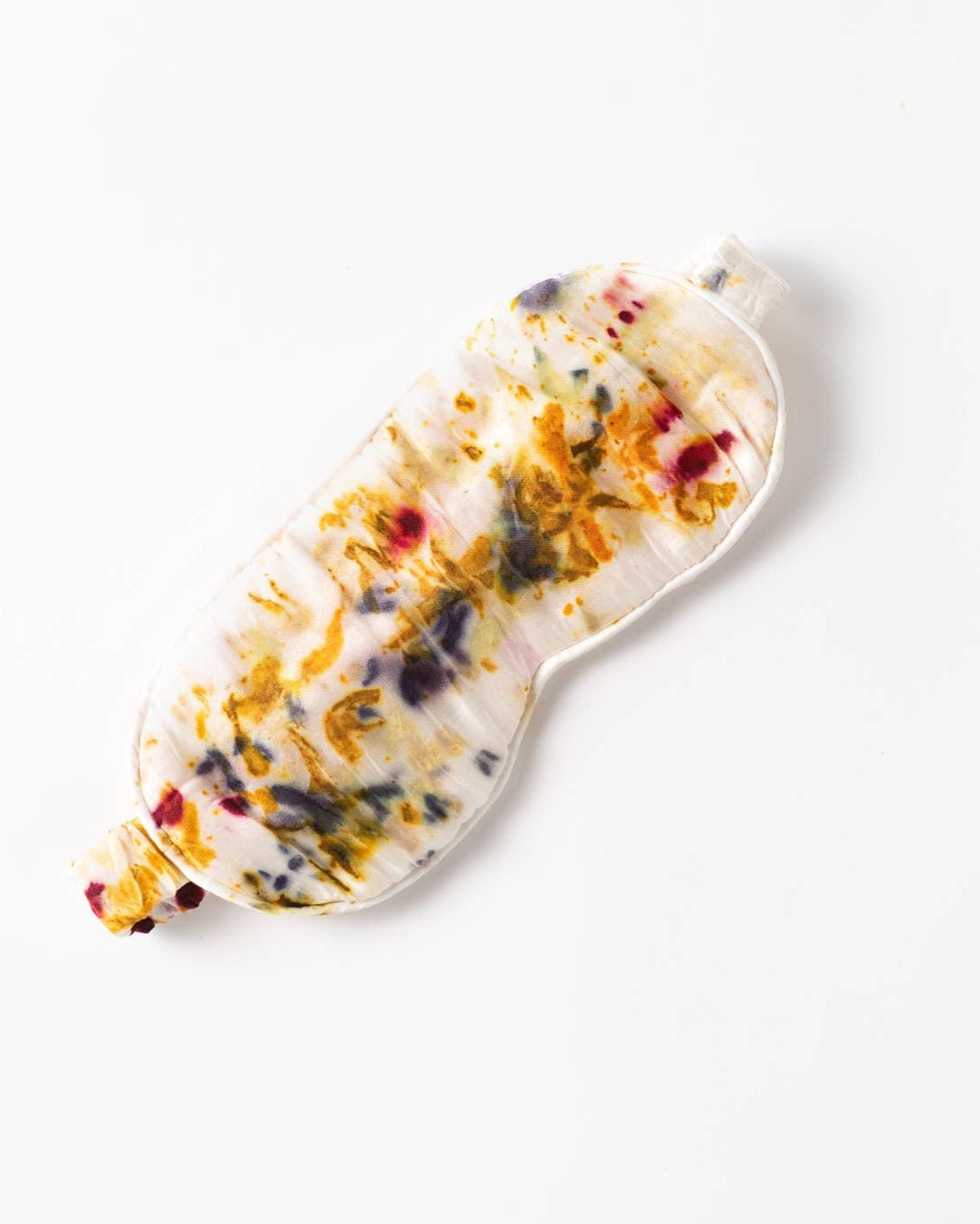 Abstract Botanically Dyed Silk Sleep Mask