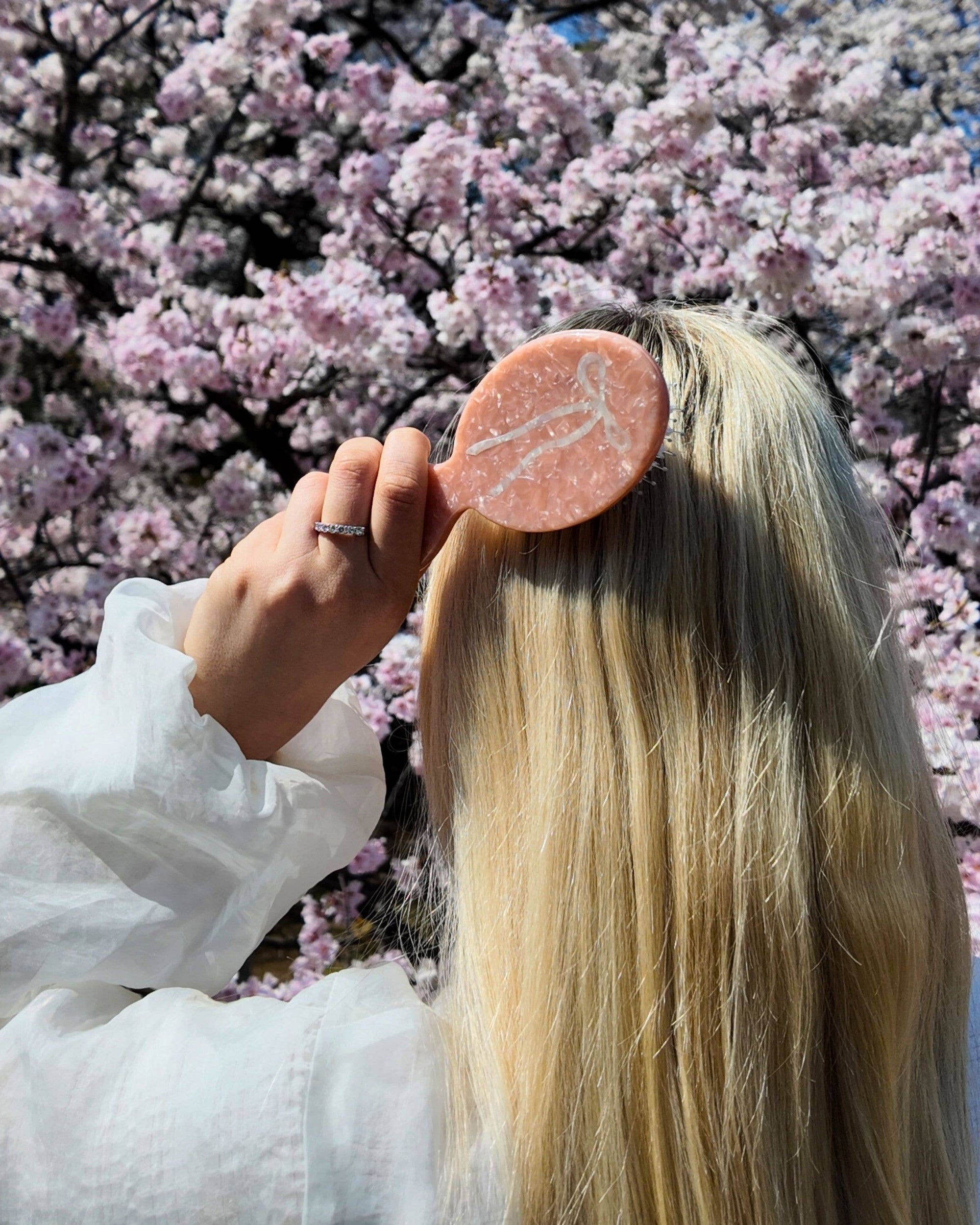 Hand-painted Ballet Bow Handbag Hero Brush