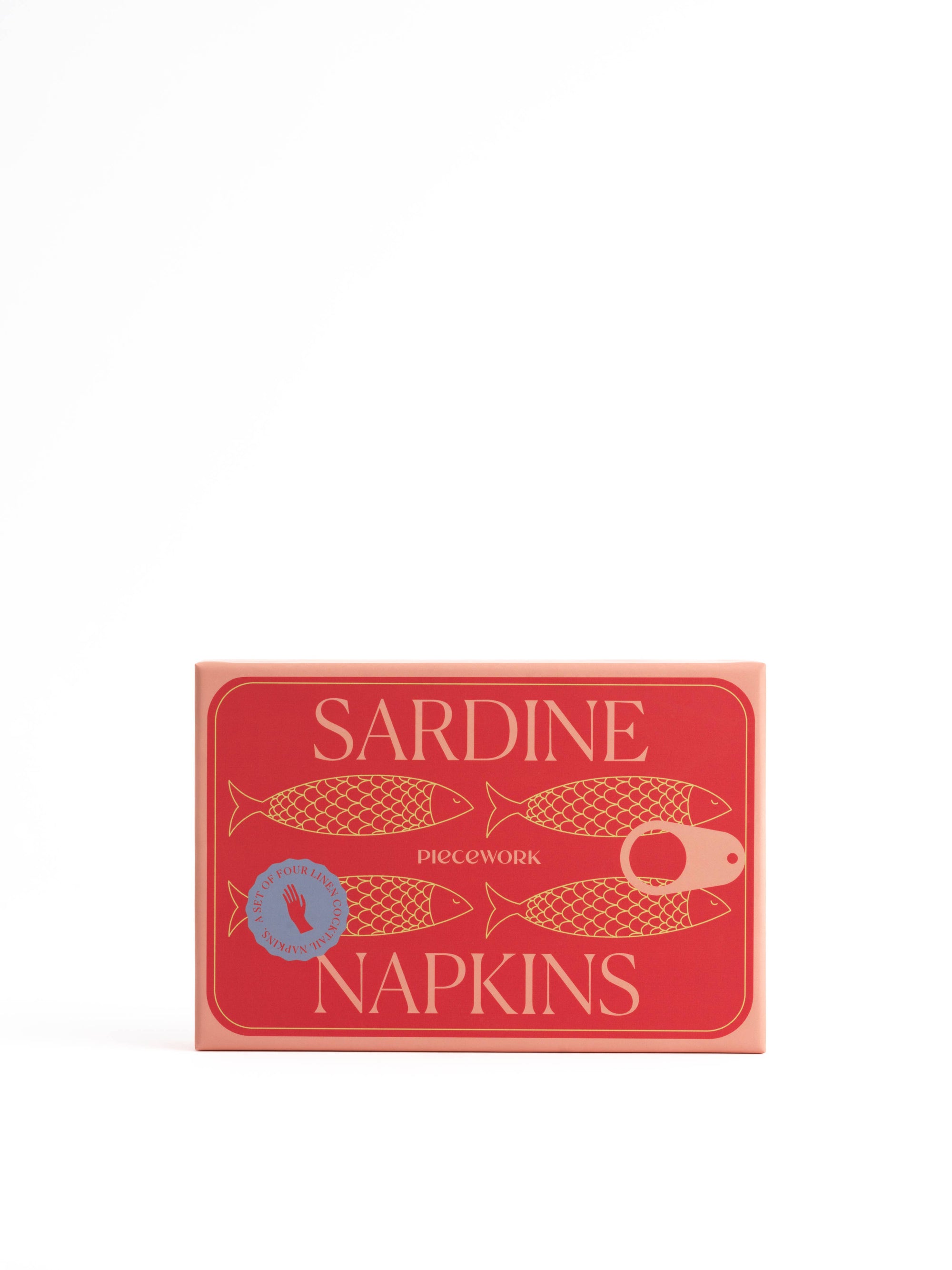 Sardine Cocktail Napkins - Set of 4