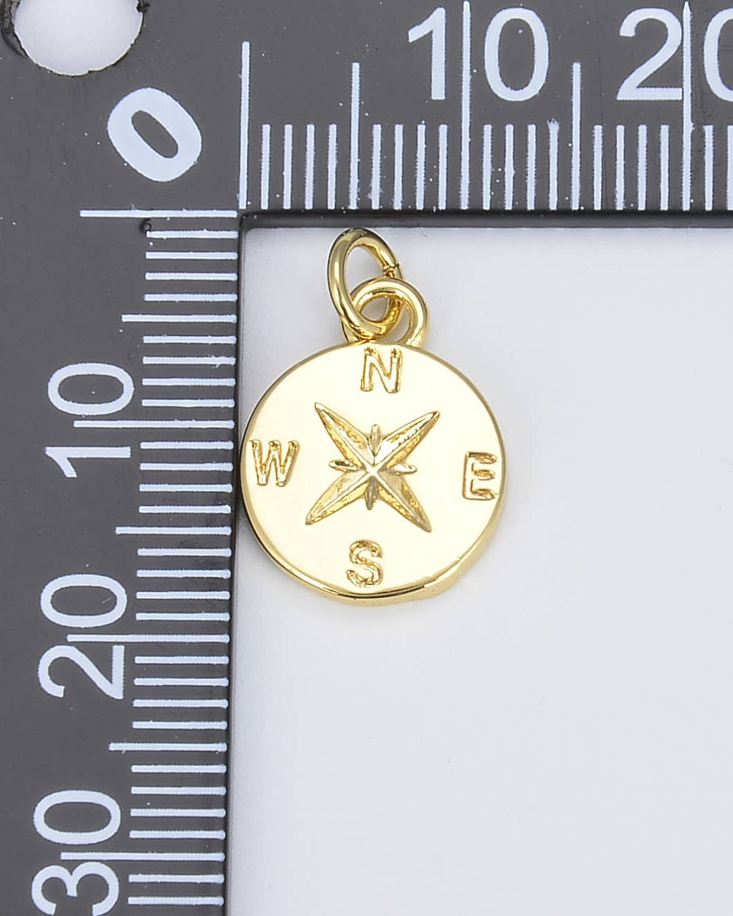 Compass Coin Charm
