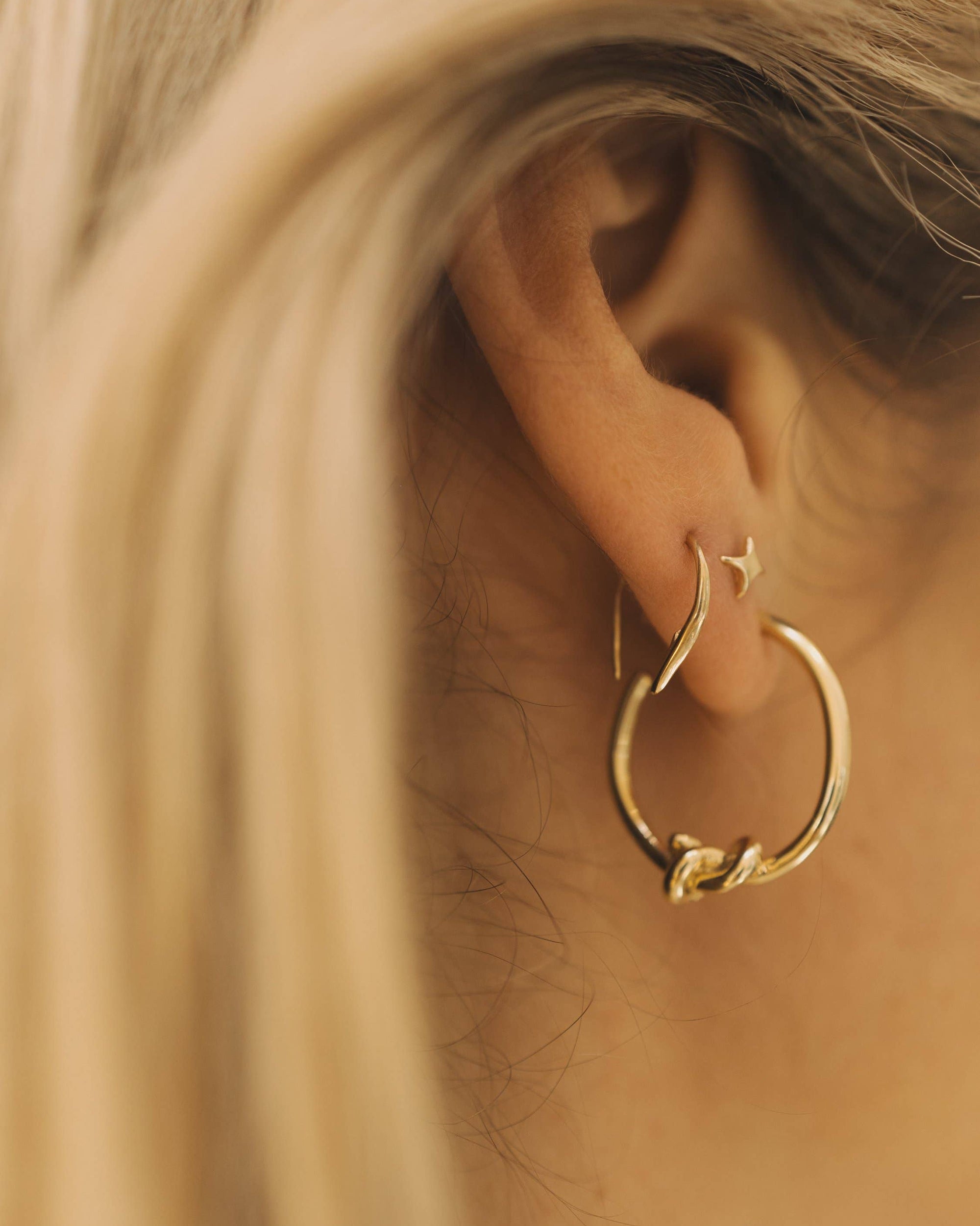 Small Hook Poke Earrings