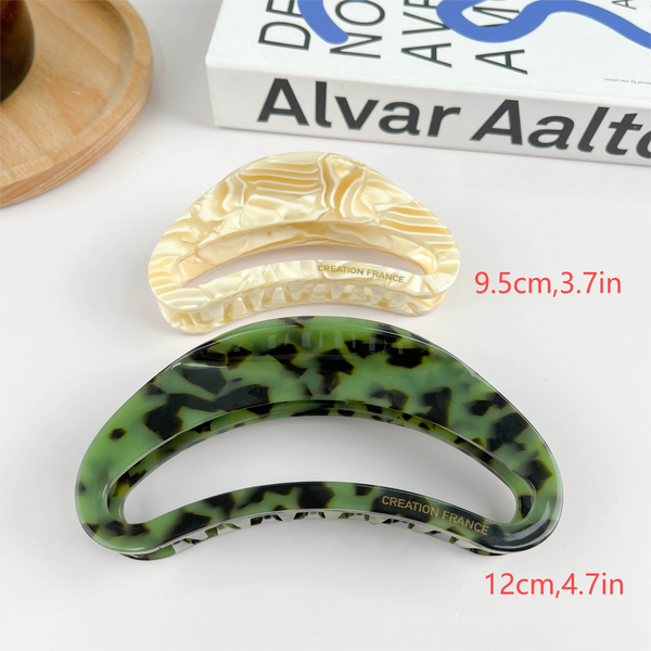 Round Acetate Hair Claw Clip