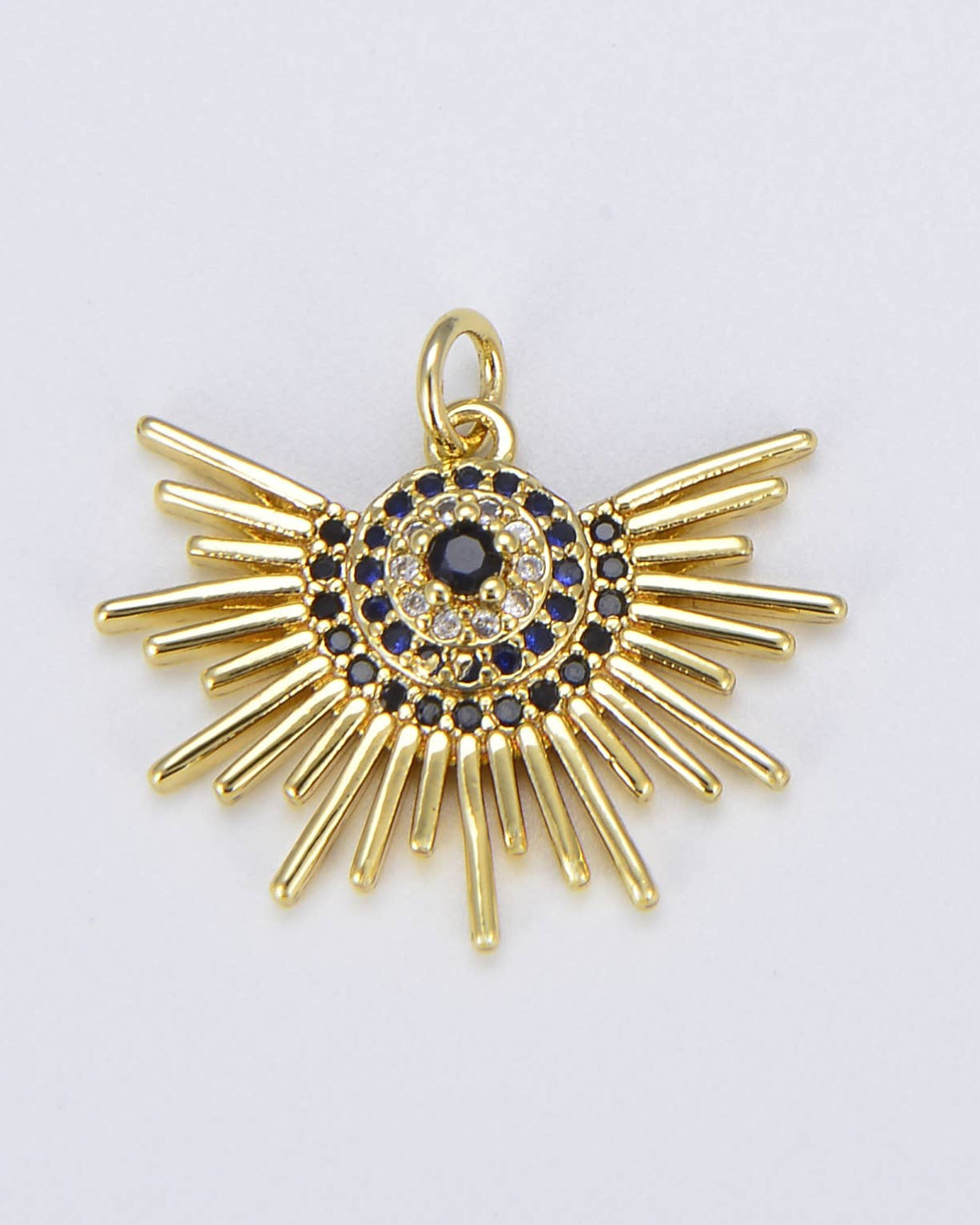 Micro Pave Evil Eye Charm