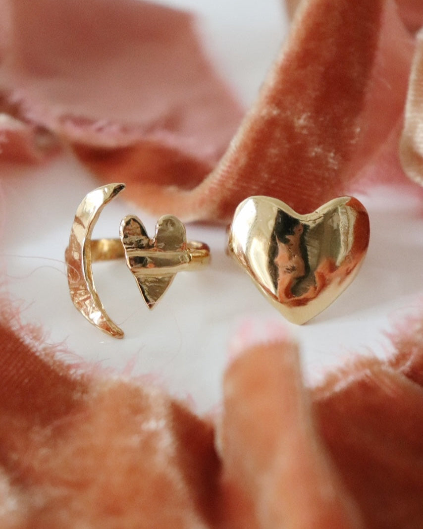 Eros Heart Signet Ring