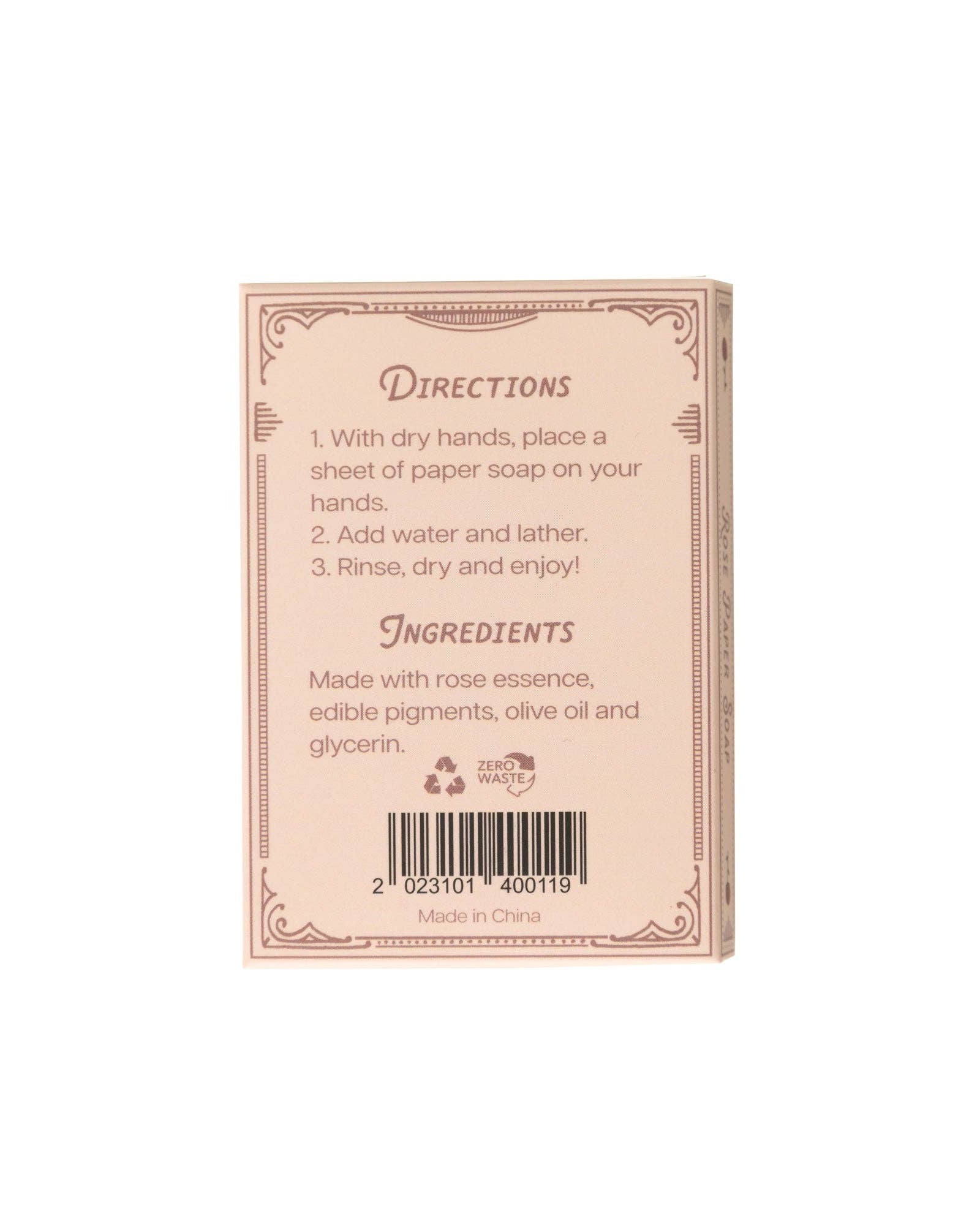 Rose Paper Soap