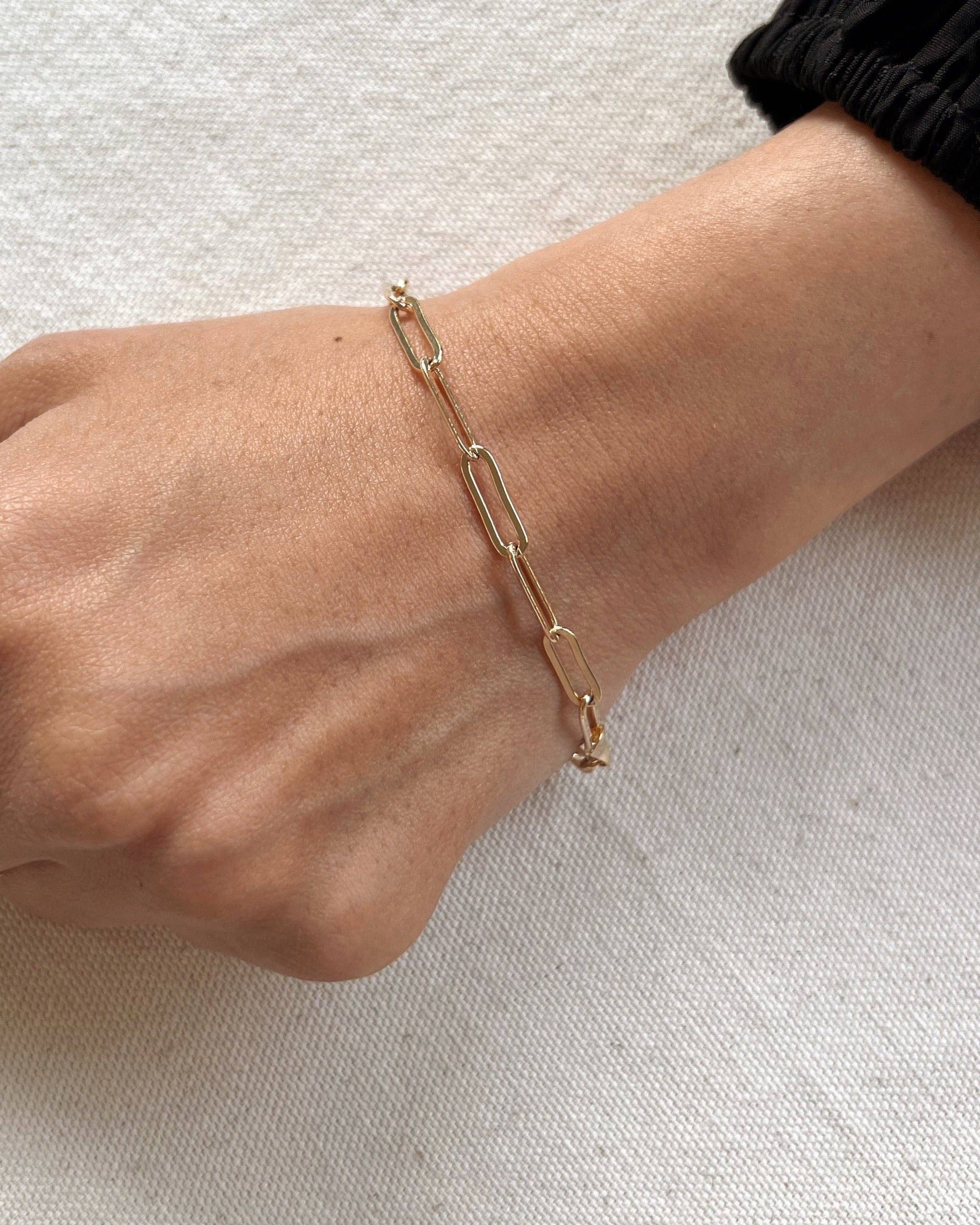 Large Paperclip Bracelet- Charmbar